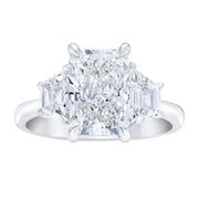 Lab Created Diamonds Radiant Engagement Ring in 18K White Gold, 6