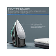 Rowenta Steam Force Plus Steam Iron for Clothes, Stainless Steel Soleplate, Garment Steamer, DW9440