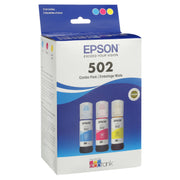 Epson T502520S 502 EcoTank Color Combo Pack Auto-Stop Ink Bottles