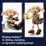 LEGO Harry Potter Dobby the Free Elf 2-in-1 Building Toy with 379 Pieces and Iconic Accessories, Multicolor, Ages 8+, 76469