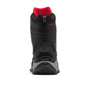 Columbia Bugaboot III Men's Waterproof Leather Snow Boots, Black Bright Red, Size 13, 1791221