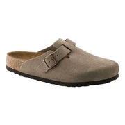 Birkenstock Boston Soft Footbed Clog, Taupe Suede, Men's Slip-On Sandals, 560771