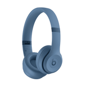 Beats by Dr. Dre Solo4 Wireless On-Ear Headphones with Fast Fuel Charging, Slate Blue, Built-In Microphone, Sound Isolation