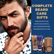 Rinse & Robust RRBCONON002 Advent Calendar 2024, 24-Piece Men's Grooming Set with Cinnamon, Sandalwood, Cedar, Leather Scents