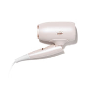 T3 Micro Afar Travel Hair Dryer, Compact Lightweight with Ionic Technology, Folding Handle, Auto Dual Voltage, Satin Blush, 76896