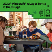 LEGO Minecraft The Pillager Outpost and Ravager Building Kit, 665 Pieces, Multicolor, 21278