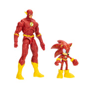 Jakks Pacific Sonic The Hedgehog DC X Sonic The Hedgehog Action Figure Multipack, Sonic as The Flash 2.5 Inch, The Flash 5 Inch, Poseable Collectible Figures 430924-V1