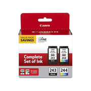 Canon 1287C008 2 Pack Ink Package with PG-243 Black, CL-244 Color Ink Cartridge