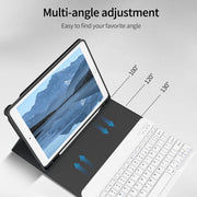KVTVOU Tablet Keyboard Case with Detachable Wireless Bluetooth Keyboard, Pencil Holder, Stand Folio, Black for iPad 9th/8th/7th Generation 10.2 Inch