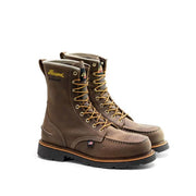 Thorogood 1957 Series Waterproof Moc Toe Work Boots, Crazyhorse Brown, Soft Toe, Medium Width, Size 10, 814-3890