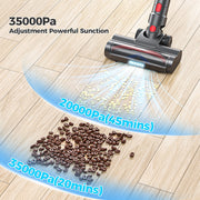 ORFELD JW-30 Cordless Vacuum Cleaner, Lightweight 35KPa Stick Vacuum for Carpet Floor and Pet Hair