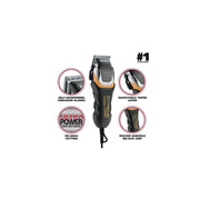 Wahl 79465-300 Extreme Grip Pro Hair Clipper for Men or Women, Rugged, Durable, No-Slip Grip Corded Hair Clipper, Black/Yellow
