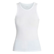 No Boundaries Ribbed High Neck Tank Top, Vivid White, M
