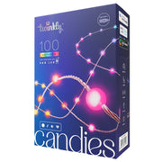 Twinkly TWKP100RGB-G1 Strings USB-C 100 Pearl-Shaped RGB Multicolor LED Indoor String Lights, 20 ft