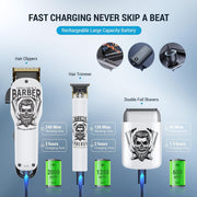 Audoc BestbOMG Hair Clippers and Beard Trimmer Kit with Ceramic T-Blade