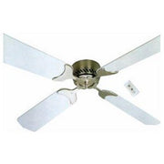 LaSalle Bristol Ceiling Fan, 36 in, Oak and Cherry Blades, Brushed Nickel Finish, Reversible DC Motor, 4-Speed Remote Control, Hugger Mount, TSDC36BNOK