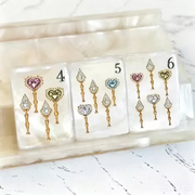 160 PCS American Mahjong Game Set, 4-Layer Acrylic Tiles, 1.2 Inch, Complete Travel Kit, Off-White