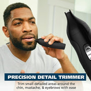 Wahl 05644 All in One Rechargeable Beard Mustache Detail Trimmer for Men, Black