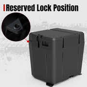 A & UTV PRO Under Seat Dry Storage Box for Polaris Ranger XP 1000 2018-2023, Dual Bin Design, Lock-Ready