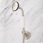 Signature Hardware SH441132BN Baywood Exposed Pipe Shower with Hand Shower, Brushed Nickel