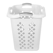 Home Logic 2 Bushel Lamper Laundry Basket with Silver Handles, Black, 2 Pack
