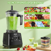 PRASKY BK688 68oz Capacity 1000W 6 Speeds Countertop Blender, Black