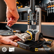 Work Sharp Professional Precision Adjust Elite Knife Sharpener Kit, Fixed Angle 15 to 30, 10-Piece Abrasive Set, Metal Construction, Black, Includes Carry Case WSBCHPAJ-PRO-ELT-ATL