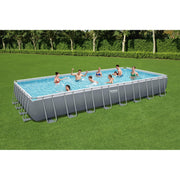 Bestway Power Steel 31ft. x 52in. Deep Rectangular Above Ground Pool Set