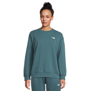 The North Face Evolution Simple Dome Oversized Crew Neck Sweatshirt, Women's, Space Blue, Cotton Blend, NF0A8FKTBQ5