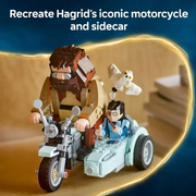 lego 6526343 harry potter hagrid & harry's motorcycle ride building toy 76443
