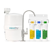 AquaTru Under Sink Reverse Osmosis Water Purifier, 4-Stage Filtration, Certified to Remove Lead, Chlorine, Fluoride, PFAs, High Capacity, 90AT01US01