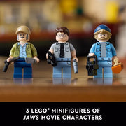 LEGO 21350 Ideas Jaws Shark Toy and Diorama Building Set