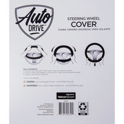 Auto Drive D86300Z Black Universal Fit Iredescent Crystal Steering Wheel Cover, Fit for Cars, Suvs, Set of 1