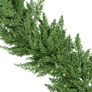 My Texas House Natural Feel Cedar Unlit Artificial Christmas Garland, Green, 9 ft