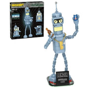 Brickcraft 72201FTM Futurama Bender Brick Building Kit 396-Piece Set with Posable Figure and Accessories