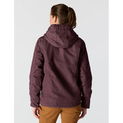 Carhartt Women's Iconic Washed Duck Sierra Jacket, Sherpa-Lined, Hooded, Blackberry, 2X, 104292