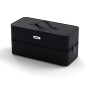 Shark FlexStyle Storage Case with Vegan Leather Exterior, Soft Fabric Interior, Collapsible Handle, Fits Air Styling & Drying System Attachments, Black, XHD400SAC