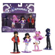 Bonkers Toys Aphmau MyStreet Collectible Figure Set, 4-Pack Multicolored Characters Aphmau Aaron KC Zane, 612154