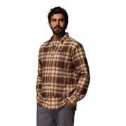 Columbia Pitchstone II Heavyweight Flannel Long-Sleeve Shirt - Tobacco Twilight Ombre - L