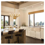 Eglo Lighting 203741A 5-Light Gold Transitional Dry Rated Chandelier