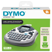 DYMO LetraTag 100T Handheld Label Maker with QWERTY Keyboard, Black on White Labels Included