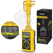 Kohree KR6493D RV Surge Protector, 50 Amp, 20000 Joules, Yellow, Real-Time LED Display