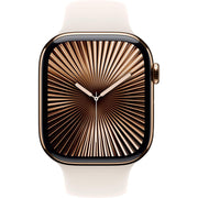 Apple Watch Gen 10 Series 10 Cell 46mm Gold Titanium - Starlight Sport Band MWYY3LW/A