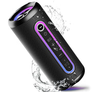 OKKO Sonic Bass V4 Portable Bluetooth Speaker with 10W Output, LED Lighting, Microphone, and Trolley Handle
