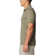 Columbia PFG Uncharted Polo for Men - Cypress Heather - S
