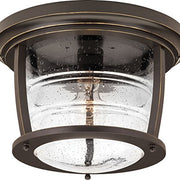 Signal Bay Collection 1-Light Oil-Rubbed Bronze Outdoor Flushmount