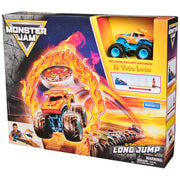Monster Jam El Toro Loco Long Jump Playset, Exclusive Edition, Includes Die-Cast Truck, Ramp Launcher, Flaming Ring & Crush Cars, Stunt Toy for Kids Ages 3+ by Spin Master