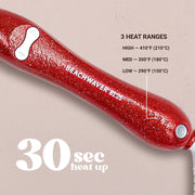 The Beachwaver Co. B-Series Ceramic Rotating Curling Iron, 1.25 in Barrel, Pink Glitter, BW17H1