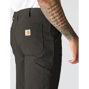 Carhartt Men's Relaxed Straight Rigby Dungaree Work Utility Pants, Rugged Flex Stretch, Peat Brown, 46W x 30L, 102291-306