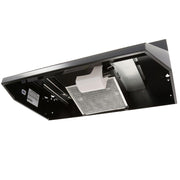 Broan F40000 Series 30 in. Convertible Range Hood in Black-F403023